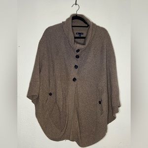 Knitted cowl neck sweater